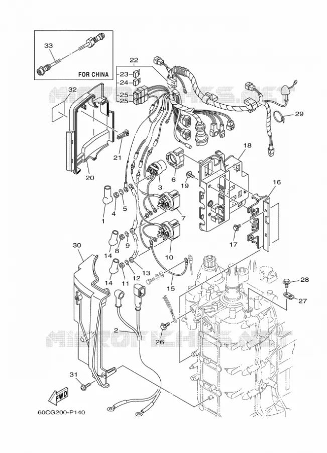 PARTIE ELECTRIQUE 2 Yamaha OUTBOARD ENGINES 100hp (73.6kW) 2020 F100  F100BETL