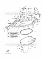 CAPOT INFERIEUR 1 pour Yamaha F40FETS de 2020