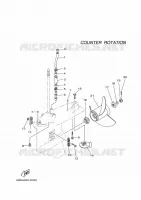 BOITIER D'HELICE ET TRANSMISSION 4 pour Yamaha FL150FETX de 2020