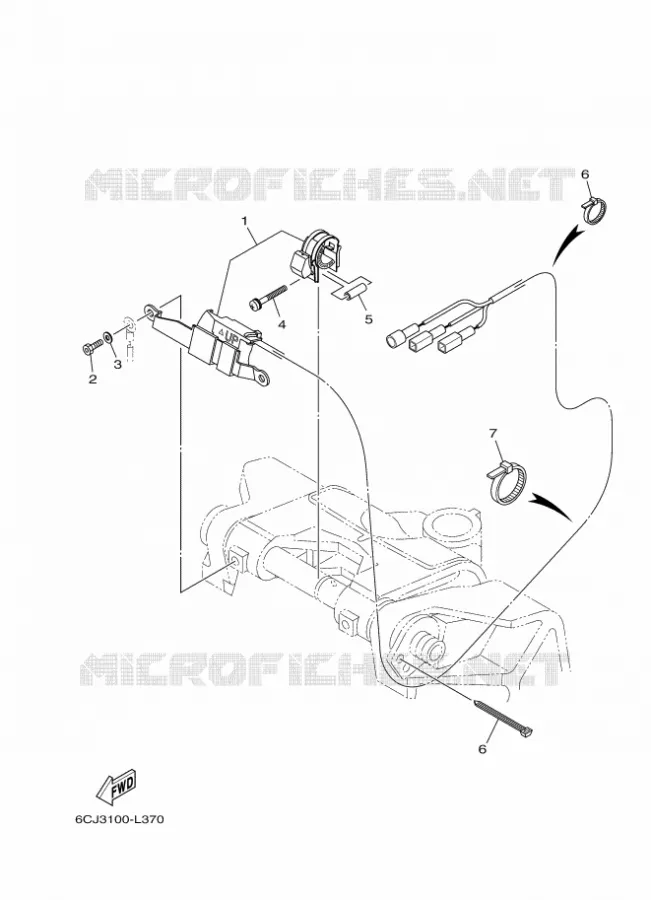 PIÈCES OPTIONNELLES 2 Yamaha OUTBOARD ENGINES 70hp (51.5kW) 2020 F70  F70AET