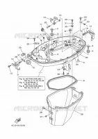 CAPOT INFERIEUR 1 pour Yamaha F70AETX de 2020