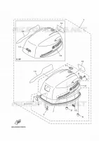 CARENAGE SUPERIEUR pour Yamaha FT9.9LMHX de 2020