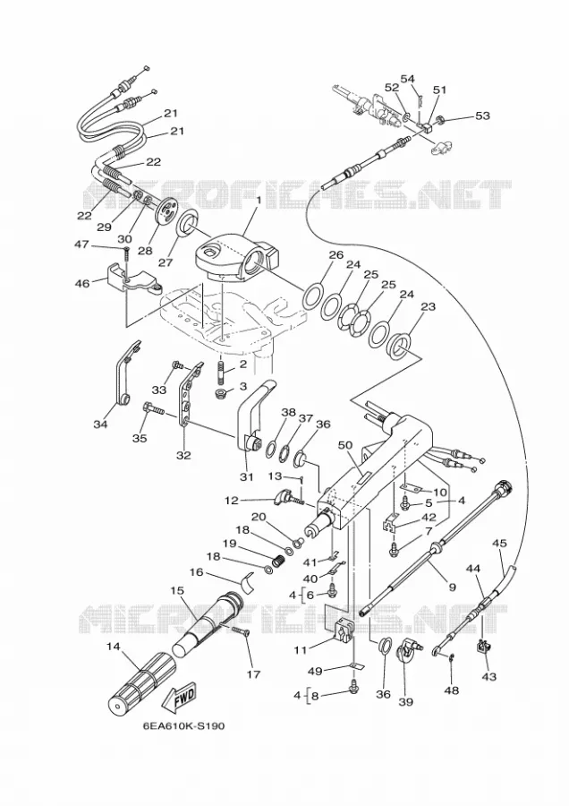 DIRECTION Yamaha OUTBOARD ENGINES 9.9hp (7.3kW) 2020 FT9.9  FT9.9LMH