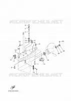 BOITIER D'HELICE ET TRANSMISSION 2 pour Yamaha F130XA de 2020