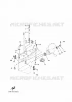 BOITIER D'HELICE ET TRANSMISSION 2 pour Yamaha F130AETL de 2020