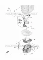 VENTILATEUR D'HUILE pour Yamaha F100FETL de 2020