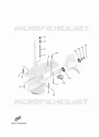 BOITIER D'HELICE ET TRANSMISSION 2 pour Yamaha F100FETL de 2020