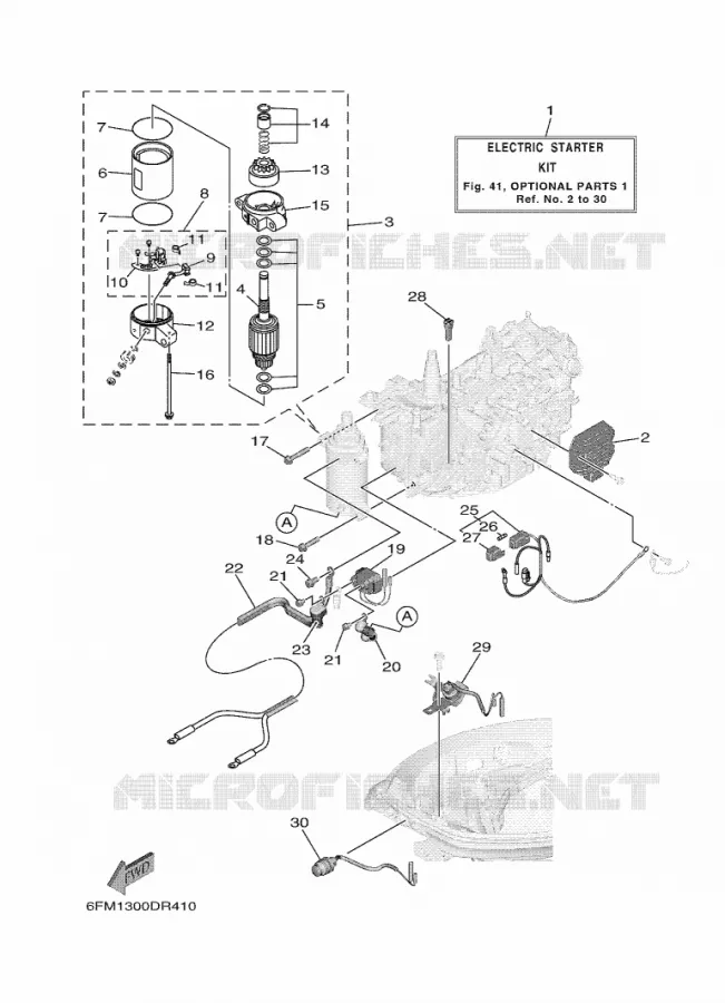 PIÈCES OPTIONNELLES 1 Yamaha OUTBOARD ENGINES 20hp (14.7kW) 2020 F20  F20GMH