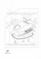 CARENAGE SUPERIEUR pour Yamaha 15FMHS de 2021