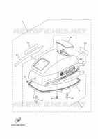 CARENAGE SUPERIEUR pour Yamaha 15FMHL de 2021