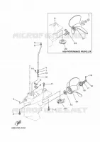 BOITIER D'HELICE ET TRANSMISSION 3 pour Yamaha 85AETX de 2021