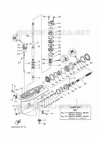 BOITIER D'HELICE ET TRANSMISSION 1 pour Yamaha E60HMHDL de 2021