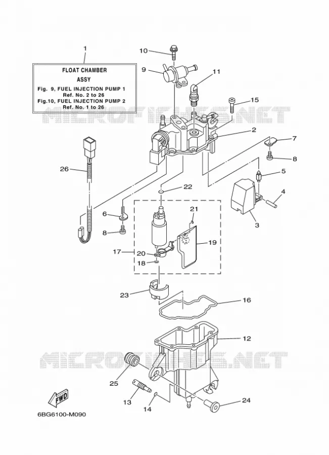 POMPE A INJECTION 1 Yamaha OUTBOARD ENGINES 40hp (29.4kW) 2021 F40  F40FED