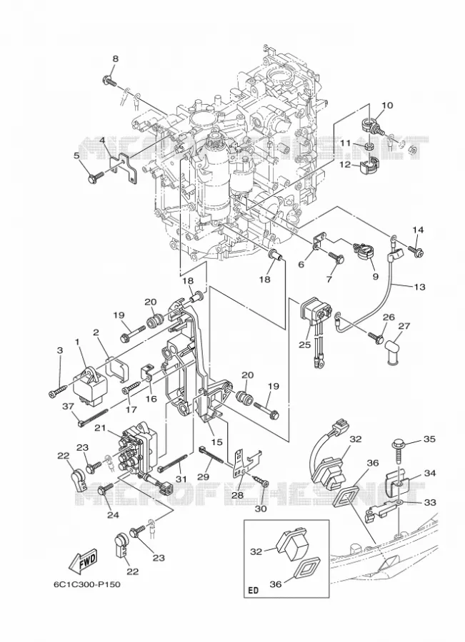 PARTIE ELECTRIQUE 2 Yamaha OUTBOARD ENGINES 60hp (44.1kW) 2021 F60  F60FET
