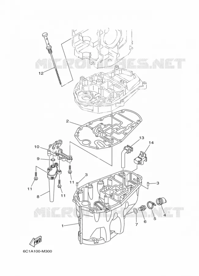 VENTILATEUR D'HUILE Yamaha OUTBOARD ENGINES 60hp (44.1kW) 2021 F60  F60FET