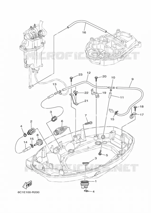 CAPOT INFERIEUR 2 Yamaha OUTBOARD ENGINES 60hp (44.1kW) 2021 FT60  FT60GET