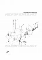 BOITIER D'HELICE ET TRANSMISSION 2 pour Yamaha LF200XB de 2021