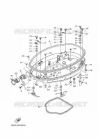 CAPOT INFERIEUR 1 pour Yamaha LF200XB de 2021