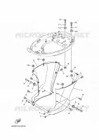 CAPOT INFERIEUR 2 pour Yamaha LF200XB de 2021
