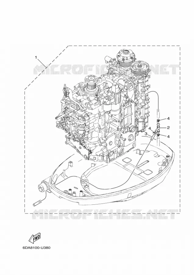 PIÈCES OPTIONNELLES 3 Yamaha OUTBOARD ENGINES 200hp (147.1kW) 2021 LF200  FL200FET / LF200B