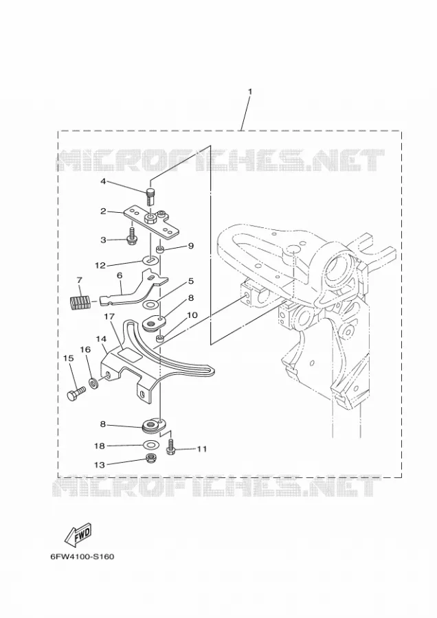 POIGNEE DE DIRECTION Yamaha OUTBOARD ENGINES 9.9hp (7.3kW) 2021 F9.9  F9.9JMH