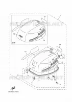 CARENAGE SUPERIEUR pour Yamaha FT9.9LMHX de 2021