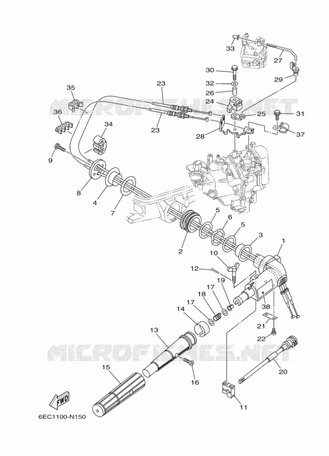 DIRECTION Yamaha OUTBOARD ENGINES 5hp (3.7kW) 2021 F5  F5AMH