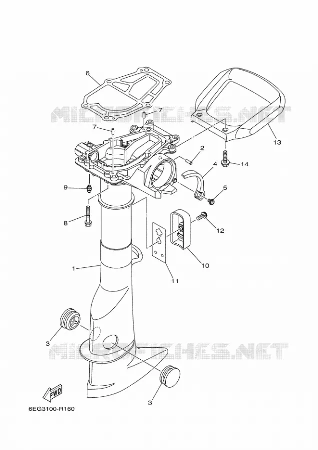 FOURREAU - FUT Yamaha OUTBOARD ENGINES 2.5hp (1.8kW) 2021 F2.5  F2.5BMH