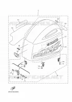 CARENAGE SUPERIEUR pour Yamaha VF175LA de 2021