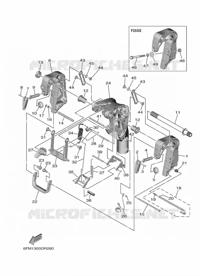 ARAIGNEE Yamaha OUTBOARD ENGINES 25hp (18.4kW) 2021 F25  F25GMH