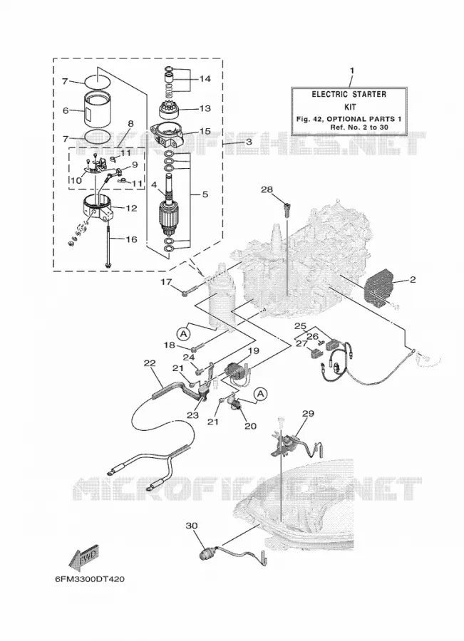 PIÈCES OPTIONNELLES 1 Yamaha OUTBOARD ENGINES 25hp (18.4kW) 2021 F25  F25GMH