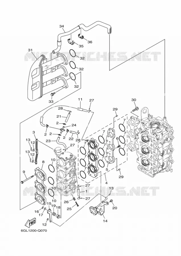 ADMISSION Yamaha OUTBOARD ENGINES 40hp (29.4kW) 2021 F40  F40JMHD
