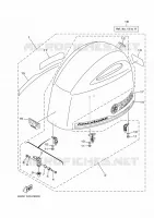 CARENAGE SUPERIEUR pour Yamaha F175LCA de 2021