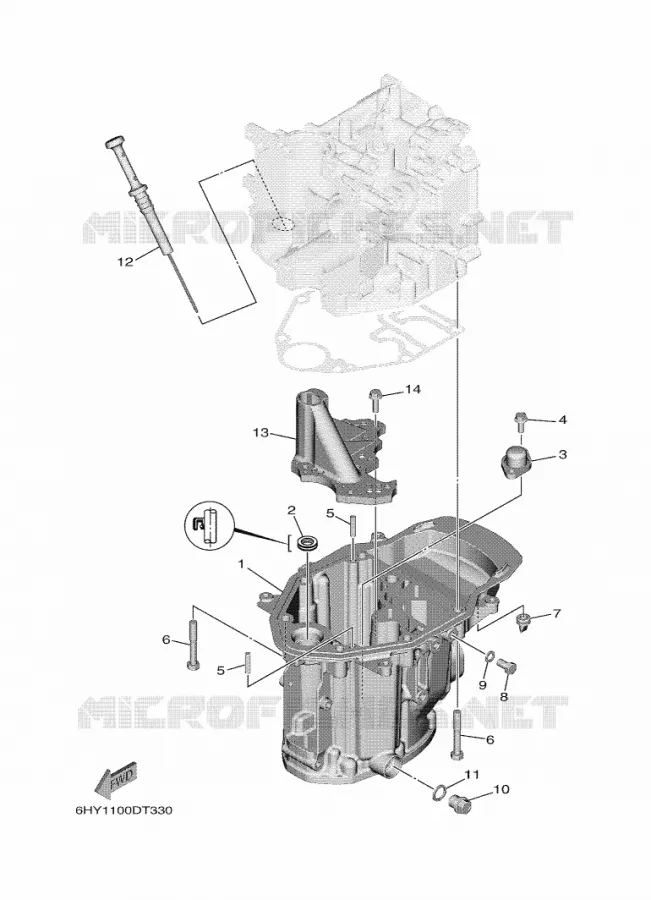 VENTILATEUR D'HUILE Yamaha OUTBOARD ENGINES 20hp (14.7kW) 2021 F20  F20GE