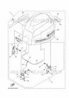 CARENAGE SUPERIEUR pour Yamaha FL200BETX de 2021