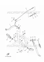 SUPPORT / REPOSE PIEDS pour Yamaha DT 125 de 2024