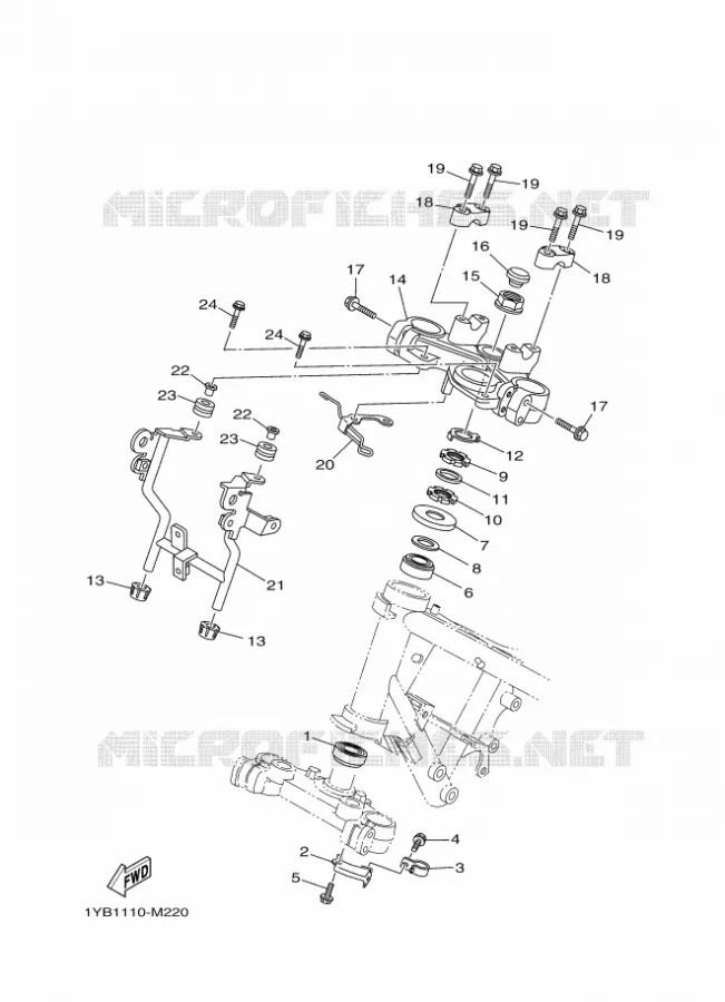 DIRECTION Yamaha MOTO 250 2024 XT  XT250