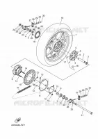 ROUE ARRIERE pour Yamaha R25 de 2024