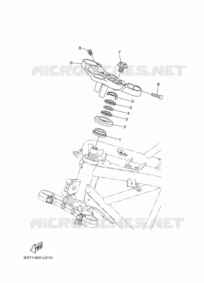 DIRECTION Yamaha MOTO 300 2024 R3  YZF320-A