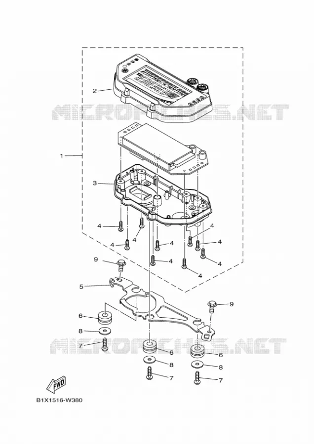 COMPTEUR  Yamaha MOTO 300 2024 R3  YZF320-A