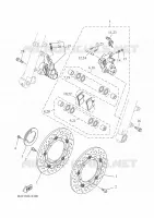 ETRIER DE FREIN AVANT pour Yamaha TRACER 7 35KW A2 de 2024