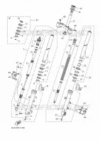 FOURCHE pour Yamaha TRACER 7 35KW A2 de 2024