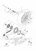 ROUE ARRIERE pour Yamaha TRACER 7 35KW A2 de 2024