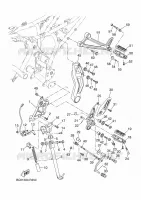 BEQUILLE / REPOSE PIEDS pour Yamaha TRACER 7 GT 35KW A2 de 2024