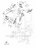BEQUILLE / REPOSE PIEDS 2 pour Yamaha TRACER 7 GT 35KW A2 de 2024