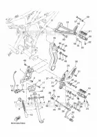 BEQUILLE / REPOSE PIEDS pour Yamaha TRACER 7 GT 35KW A2 de 2024