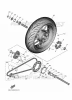 ROUE ARRIERE pour Yamaha TRACER 9 de 2024