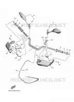 GUIDON ET CABLES pour Yamaha TRACER 9 de 2024