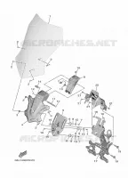 PARE BRISE pour Yamaha TRACER 9 de 2024