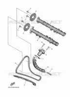 ARBRE A CAMES / CHAINE DE DISTRIBUTION pour Yamaha TRACER 9 de 2024
